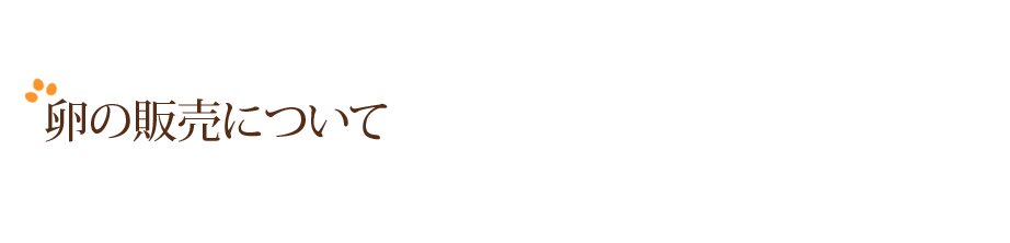 卵の販売について